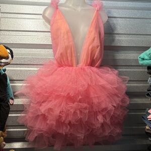 Millia designer dress pink